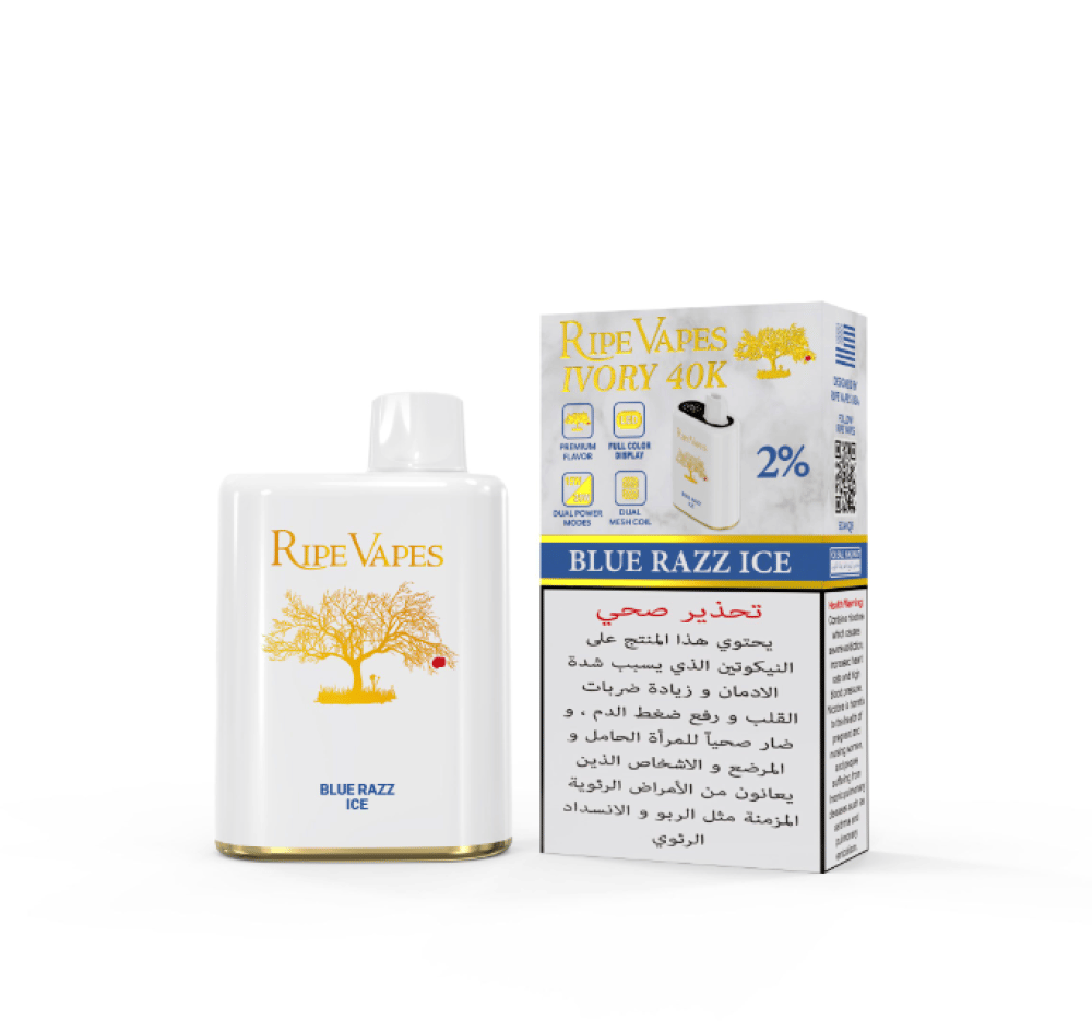 سحبة ايفوري من رايب فيب 40 الف موشة VCT Ripe Vapes IVORY 40K Puff Disposable - صورة 4