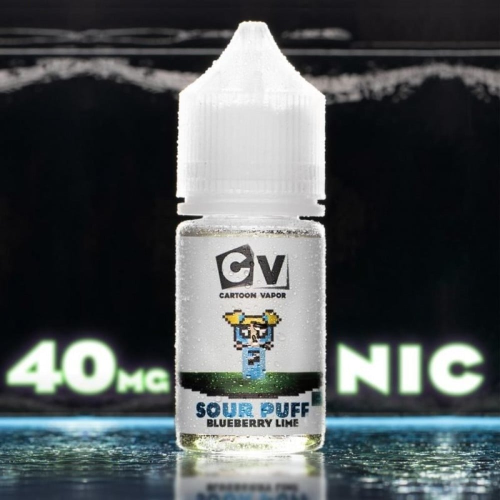 نكهة سولت التوت الأزرق مع الليمون بارد سي في - CV SOUR PUFF BLUEBERRY LIME ICE - Image 2