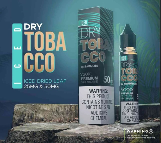 نكهة سولت فيقود دراي توباكو ايس VGOD Dry Tobacco ICE - Image 1