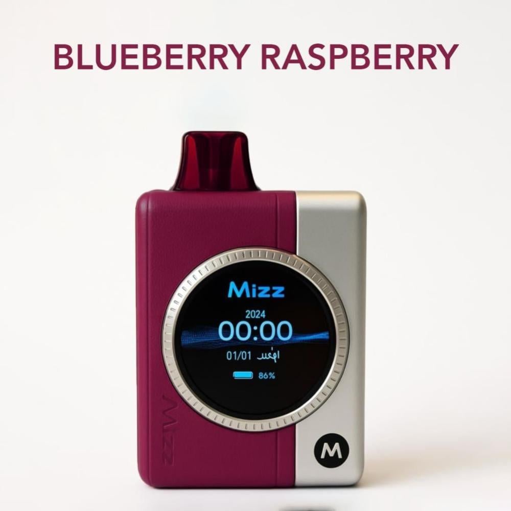 بودات مز ام ون 18000 موشة توت ازرق توت احمر MIZZ M1 POD 18000 PUFFS BLUEBERRY RASPBERRY - Image 1