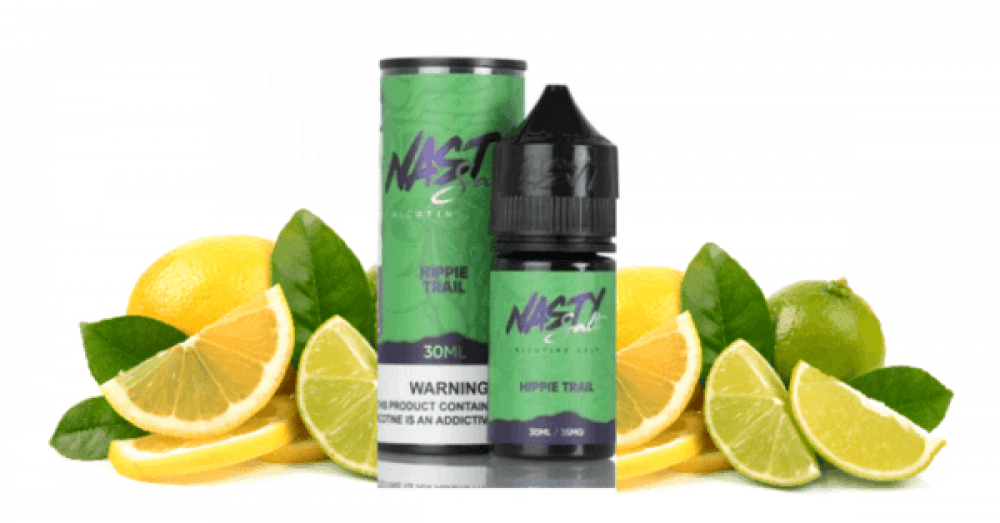 نكهة سولت ناستي ليمون منعش nasty salt hippie trail - صورة 2