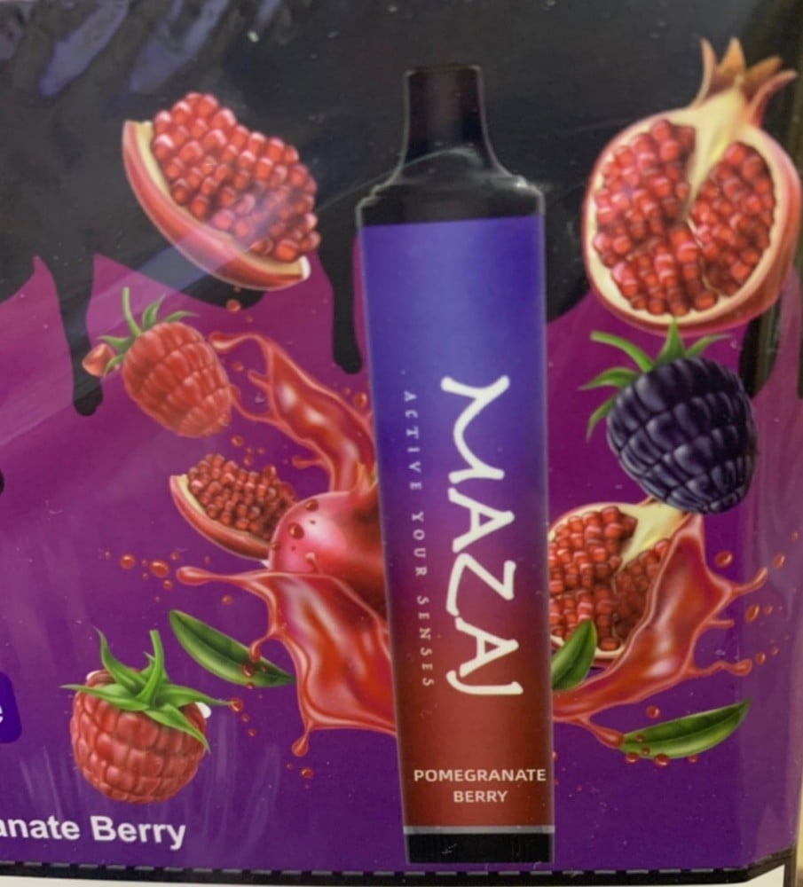 سحبة مزاج ديمون 4000 سحبه رمان وتوت mazaj demon disposable pomegranate Berry - صورة 1