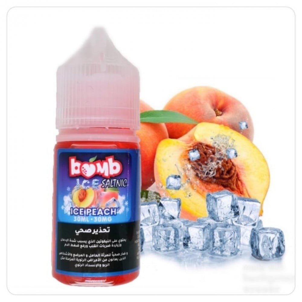 نكهة سولت بومب خوخ بارد BomB Peach ICE - Image 1