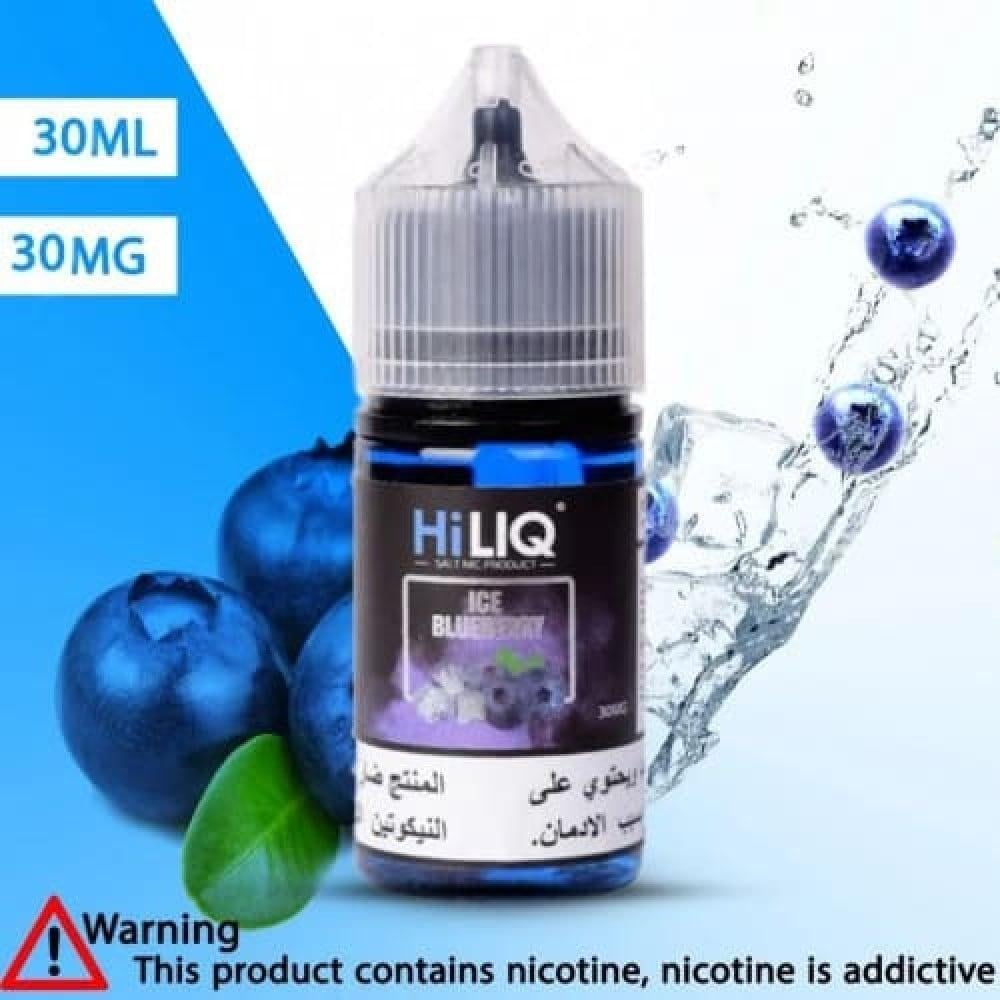 نكهة سحبة هاي لك التوت الازرق ايس سولت نيكوتين 30 مل- HILIQ BLUEBERRY ICE Salt 30ML - صورة 1