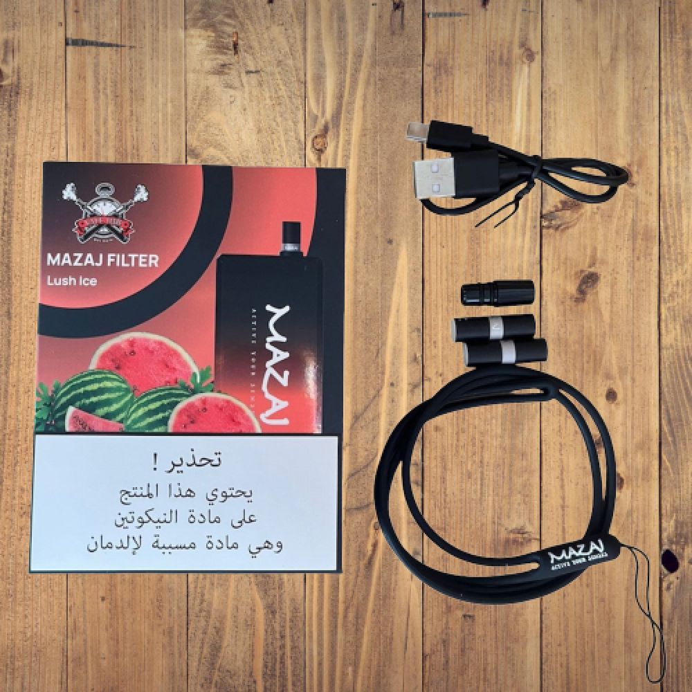 سحبة مزاج فلتر 6500 موشة لوش ايس Mazaj Filter 6500 Puff Lush ICE - صورة 1