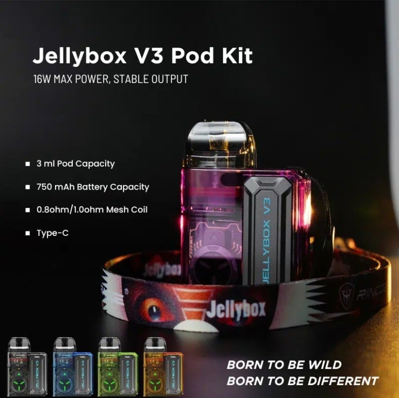 جهاز سحبه جيلي بوكس V3 الاصدار الثالث Rincoe Jellybox V3 Pod Kit - Image 2