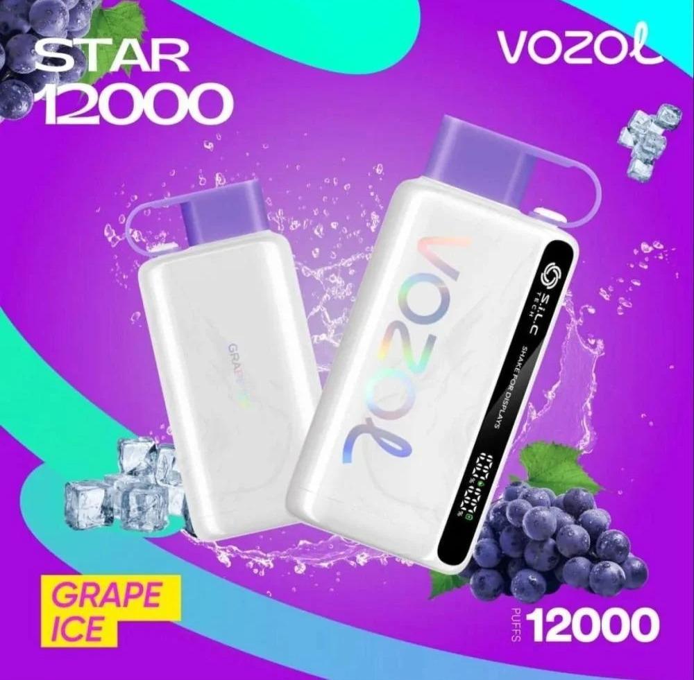 فوزول ستار 12000 سحبه 50 نكوتين Vozol Star 12000 - صورة 3