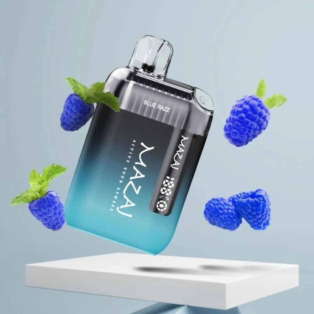 مزاج 9000 سحبة بلو راز MAZAJ 9000 PUFFS BLUE RAZZ - صورة 1