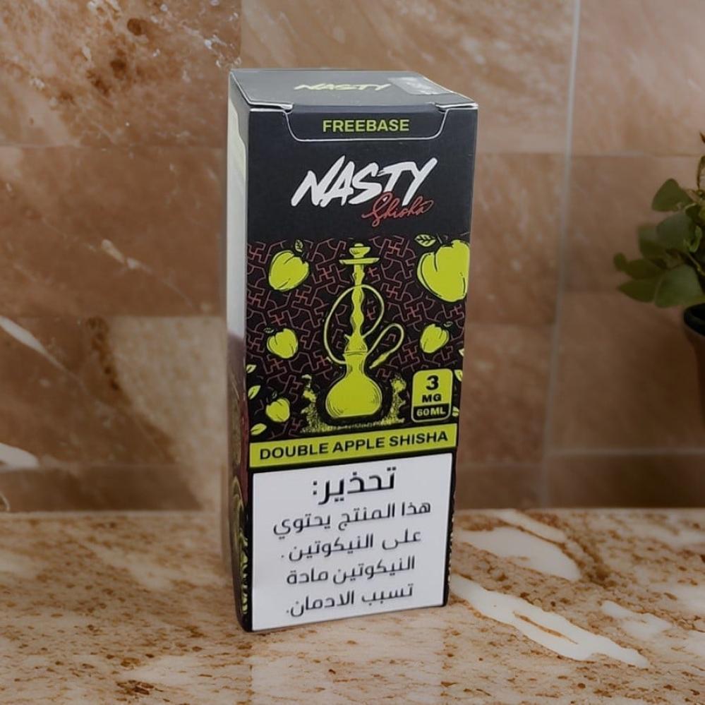 نكهة فيب ناستي شيشة تفاحتين NASTY SHISHA DOUBLE APPLE 60ML - Image 1