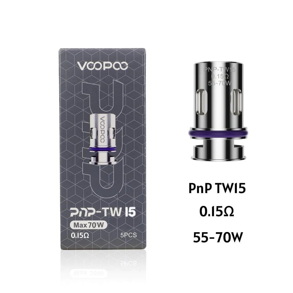 كويلات فوبو دراق 4 مقاومة 0.15 Voopoo PnP-TW15 0.15 Ohm - صورة 1
