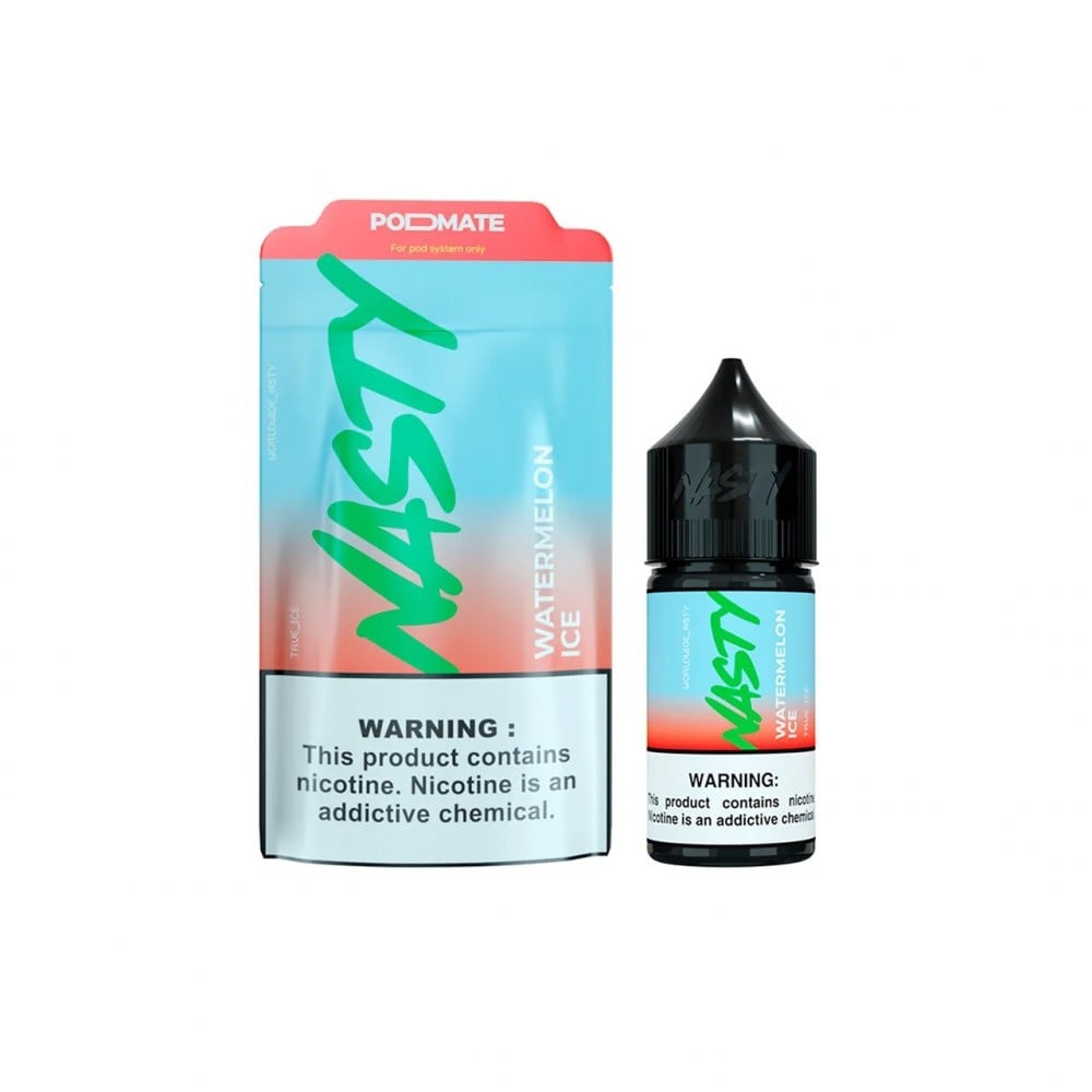 نكهة ناستي مود ميت بطيخ بارد Nasty PodMate Nic Salt - Watermelon Ice - صورة 2
