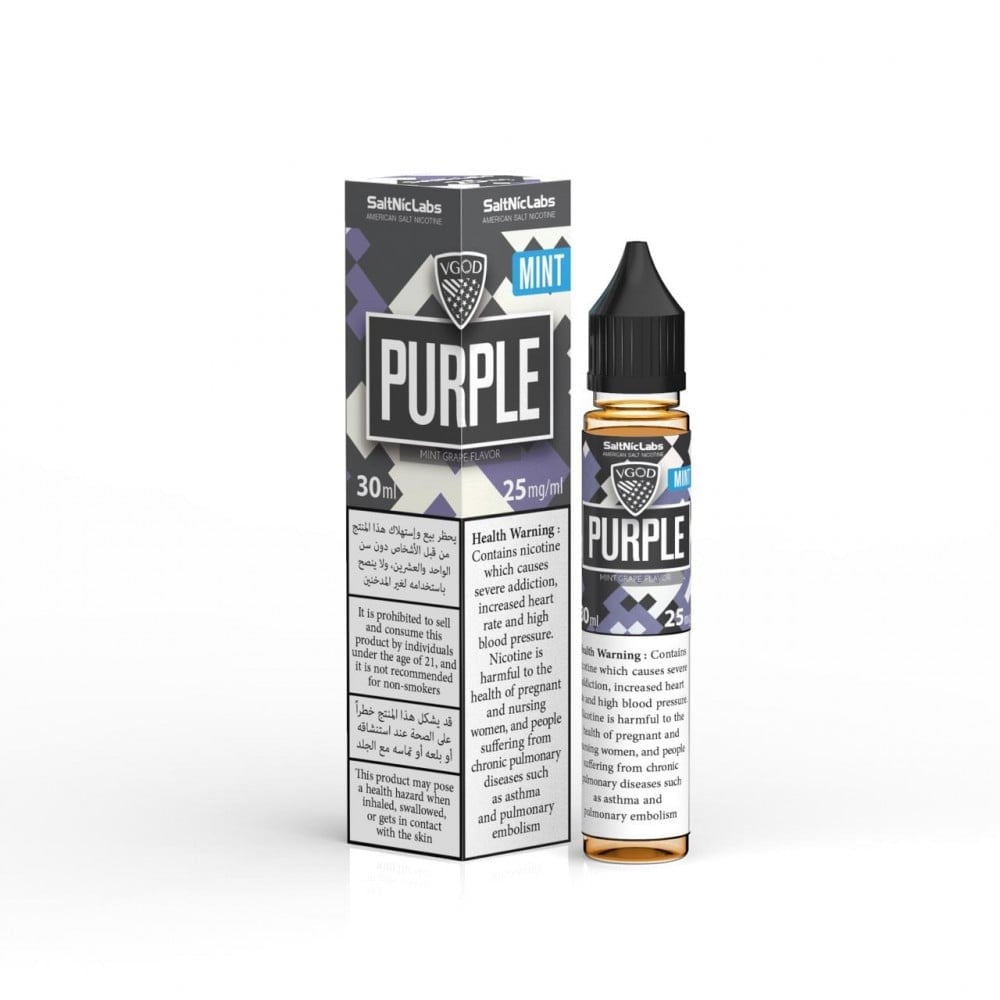 نكهة سولت قنبلة العنب بارد Bomb Purple Grape ICE VGOD - صورة 2