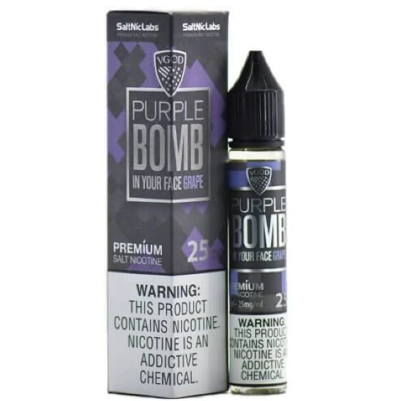 نكهة سولت قنبلة العنب Bomb Purple Grape VGOD - صورة 1