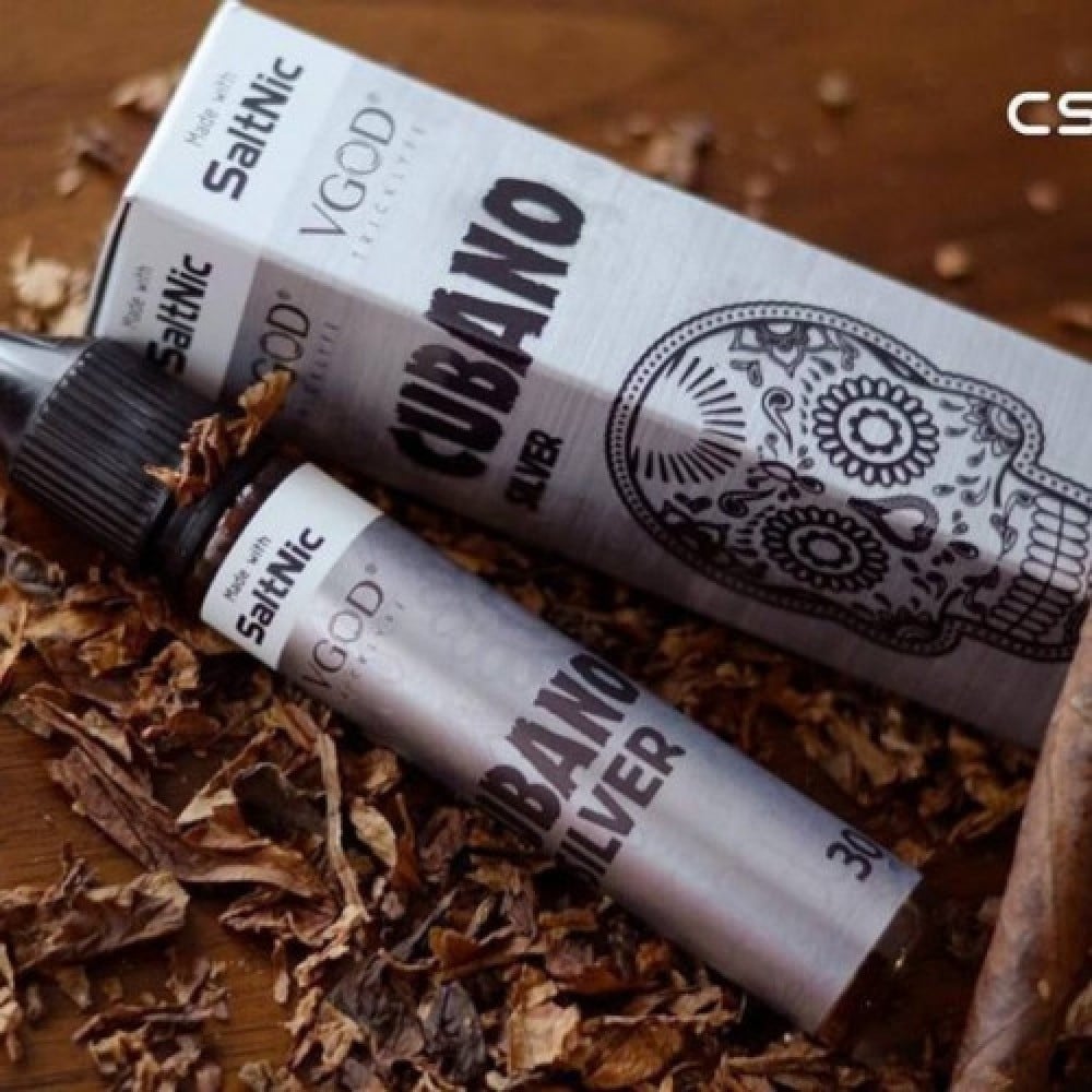 نكهة سولت كوبانو فضي السيجار الكوبي بالكريمة فضي Cubano Silver VGOD Salt - صورة 4