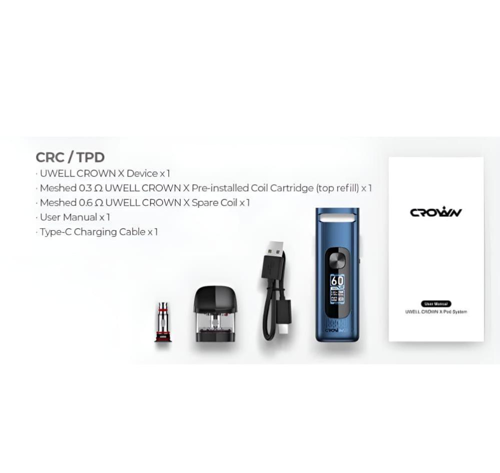 جهاز سحبة و شيشة كراون اكس من يو ويل كاليبرن CROWN X UWELL CALIBURN - Image 2