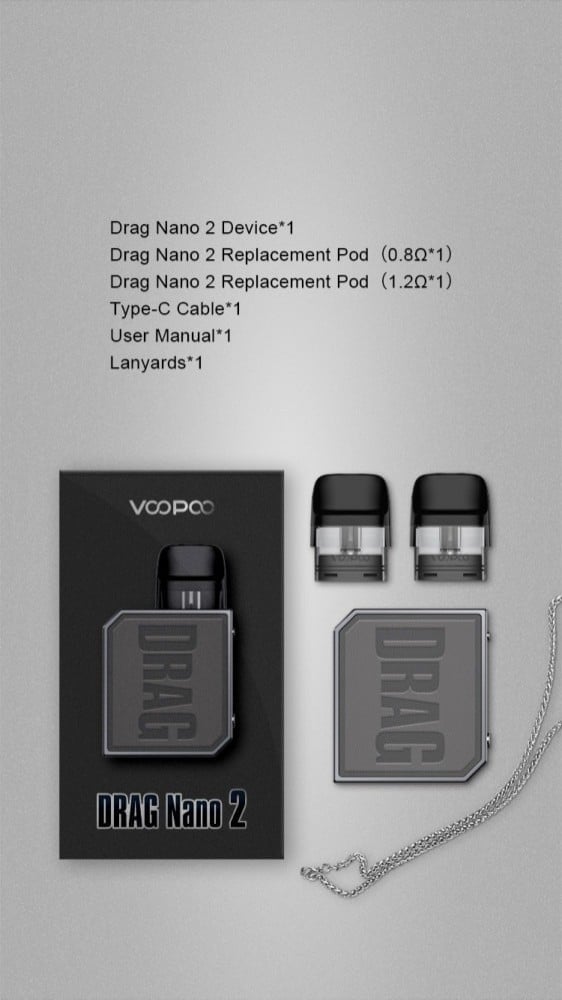سحبه سيجاره دراق نانو 2 بود من فوبو VOOPOO DRAG NANO 2 POD SYSTEM - Image 3