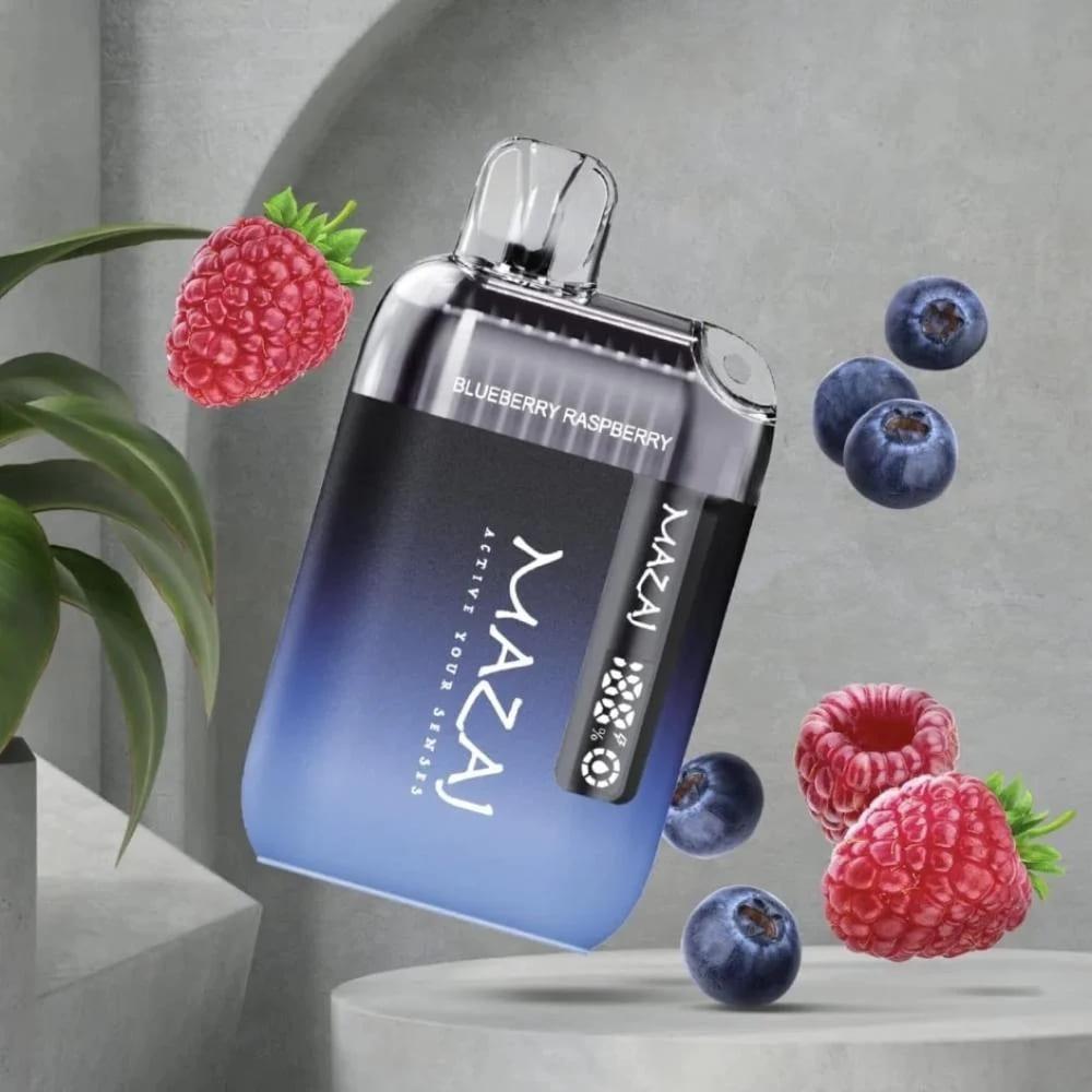 مزاج 9000 سحبة بلوبيري رازبيري MAZAJ 9000 PUFFS BLUEBERRY RASPBERRY - صورة 1