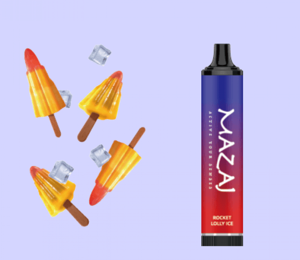 سحبة مزاج 5000 موشة ديموند ايس كريم الصاروخ mazaj Diamond 5000 puffs Rocket Lolly ICE - Image 1