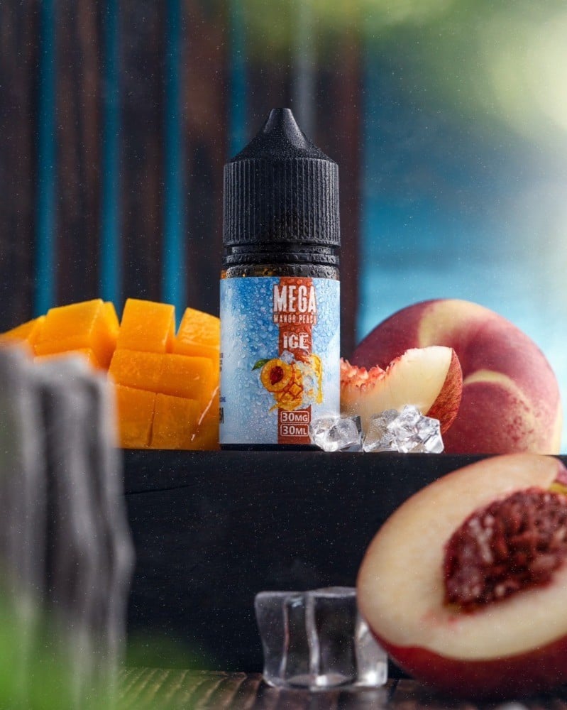 نكهة سولت ميجا مانجو خوخ بارد Mega Mango Peach Ice Salt - Image 1