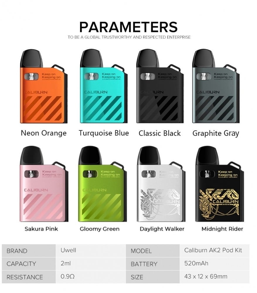 جهاز الكوكو الجديد من يوويل ايه كيه تو Uwell Caliburn AK2 KOKO 2 Pod System Kit - Image 4