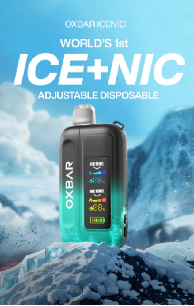 اوكس بار 30000 شفطة تحكم نيكوتين وبرودة - Oxbar ICE-NIC Control 30K Puff - Image 3