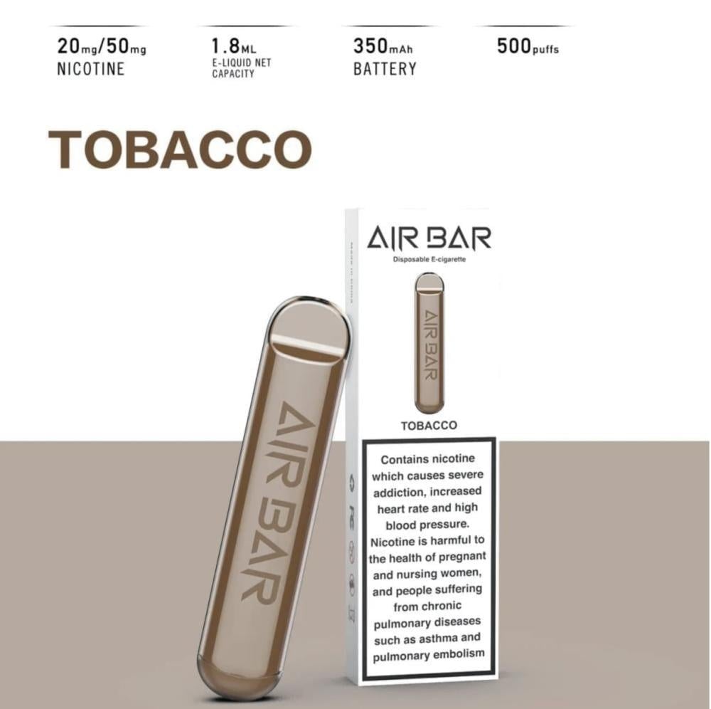 AIR BAR سحبة سيجارة اير بار 500 شفطة 20 نيكوتين عدة نكهات استخدام مره واحده - Image 3