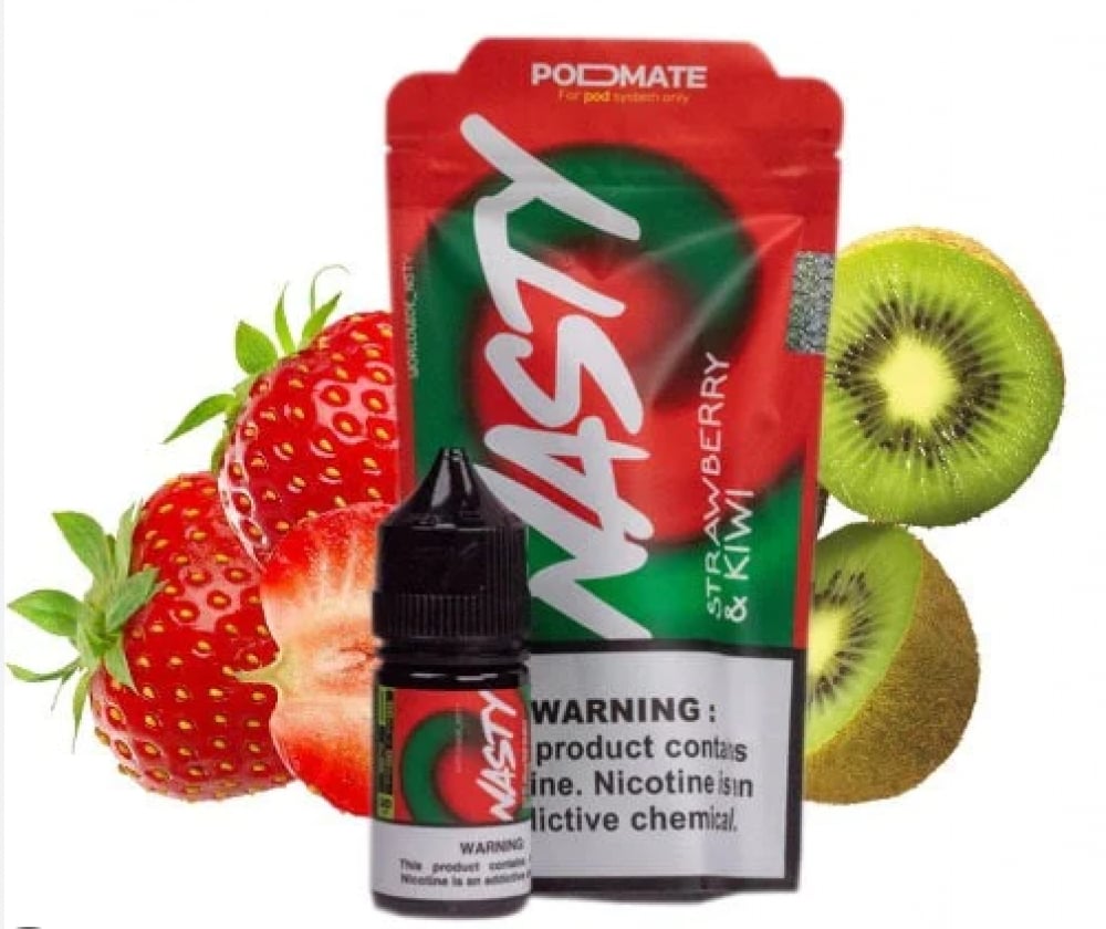 نكهة ناستي بود ميت فراولة كيوي Nasty PodMate Nic Salt - strawberry kiwi - Image 1
