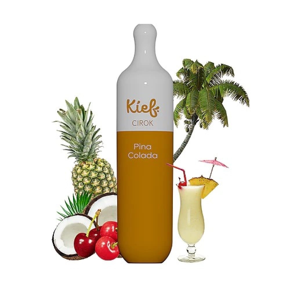 سحبة جاهزة كيف بنكهة فواكه استوائية 3000 موشة KIEF Cirok Pina Colada Disposable 3000 Puff - Image 1