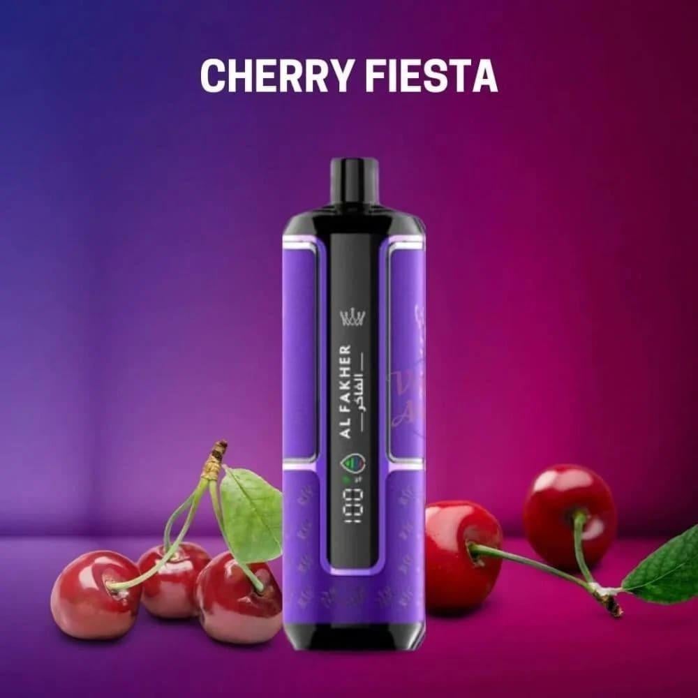 كراون بار الفاخر 15000 سحبة بطعم كرز وتوت AL FAKHER CROWN BAR HYPERMAX 15000 PUFFS CHERRY FIESTA - Image 2