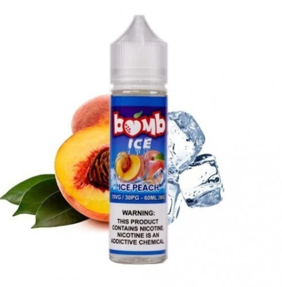 نكهة فيب بومب خوخ بارد BomB Peach ICE Vape - Image 1