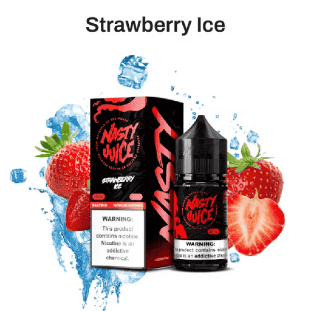نكهة ناستي فراولة ايس Nasty Juice Strawberry ICE Salt - Image 1
