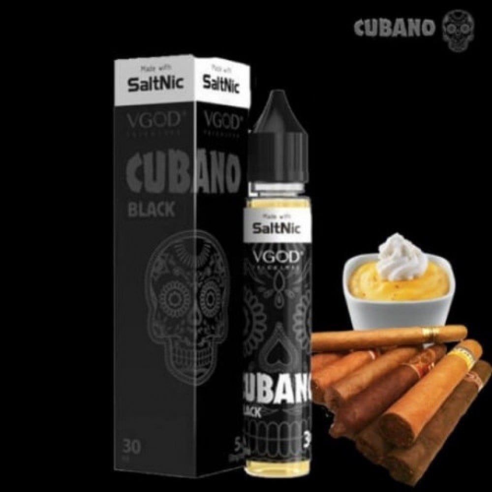 نكهة سولت السيجار الكوبي بالكريمة أسود Cubano Black VGOD - صورة 2