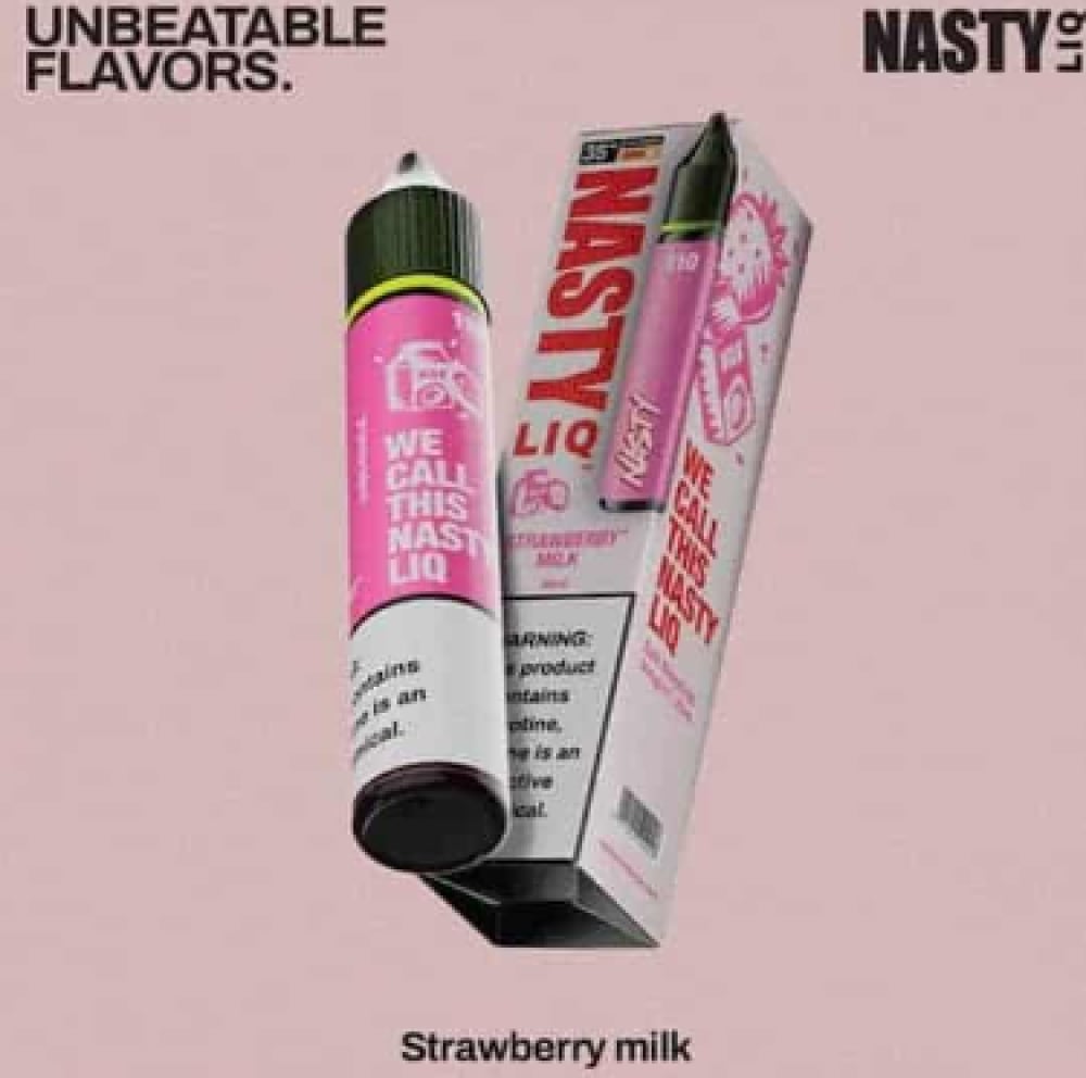 نكهة ناستي فراولة حليب Nasty Liq Strawberry Milk - Image 2