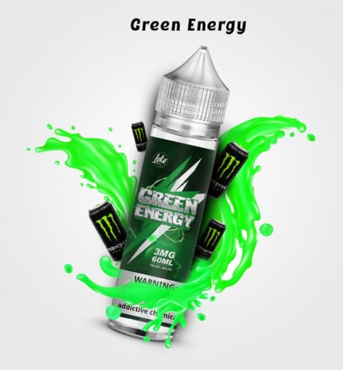 نكهة فيب لوكو لاب جرين انيرجي ايس قليل loko lab green energy low ice vape - صورة 1