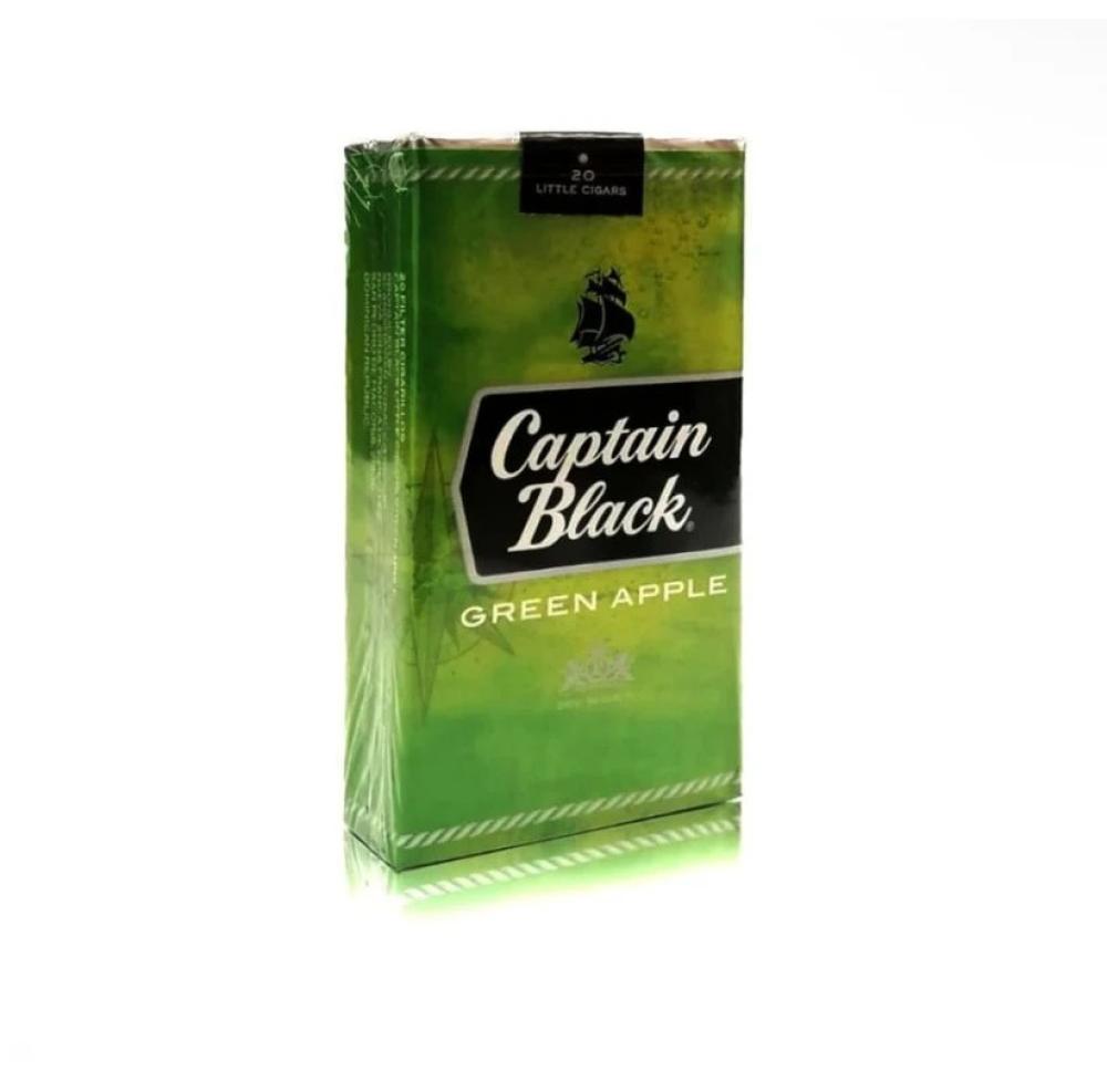 دخان كابتن بلاك تفاح اخضر CAPTAIN BLACK GREEN APPLE - Image 1