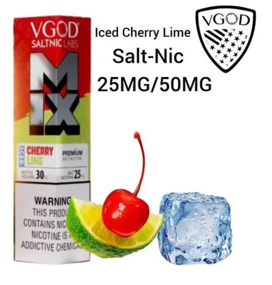 نكهة سولت كرز ليمون ايس من فيجود - VGOD CHERRY LIME ICCD 30ML - Image 1