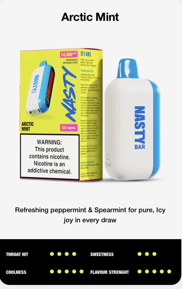 سحبة ناستي 14000 سحبة - NASTY D14Ki 14000 PUFFS - Image 2