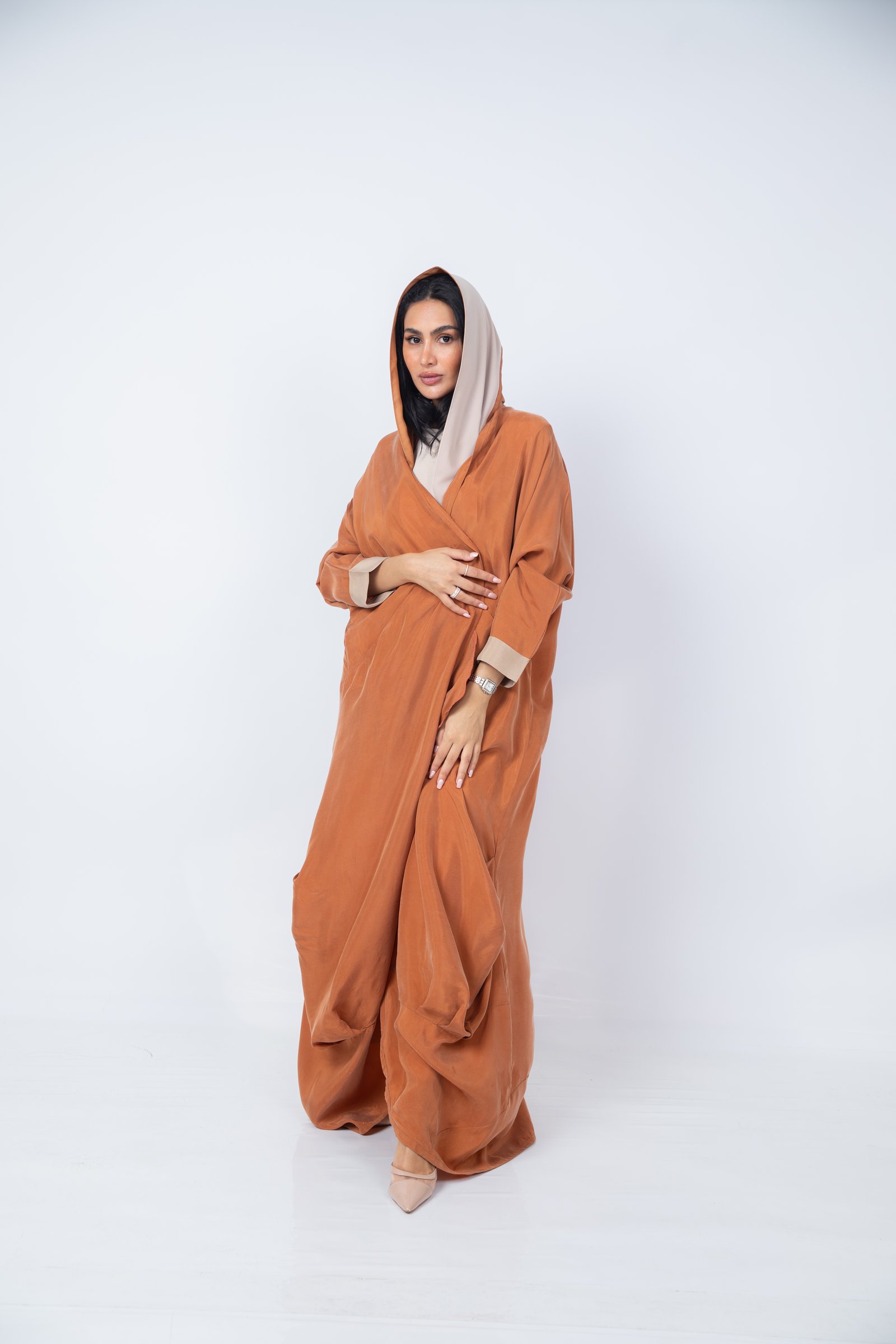Sunset Japanese Silk Abaya - Image 3