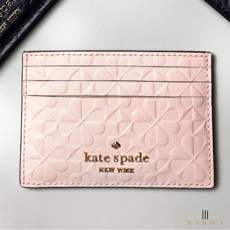 محفظة بطاقات ورديّة | Kate Spade - صورة 1