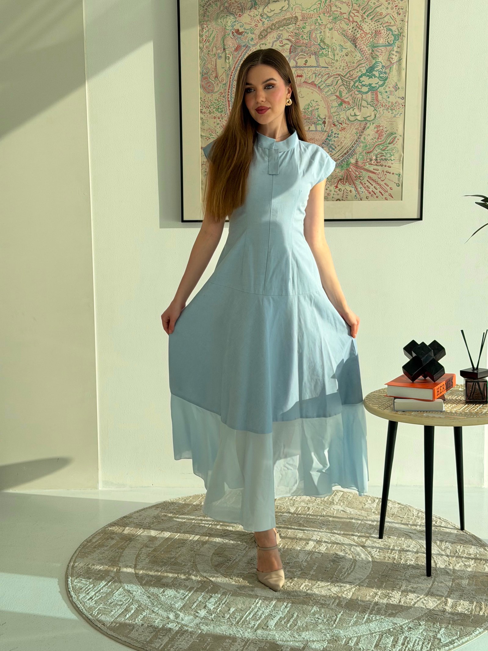 Sky Blue Maxi Dress - Image 1
