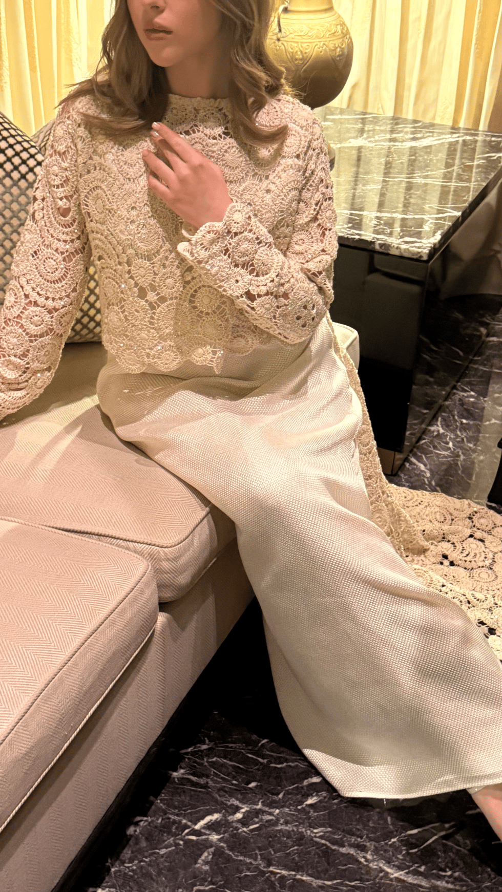 Celeste Crochet Kaftan - Image 2