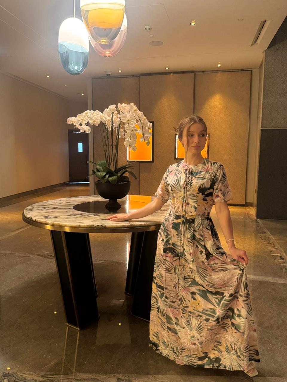Soft Hues Floral Maxi Dress - Image 3