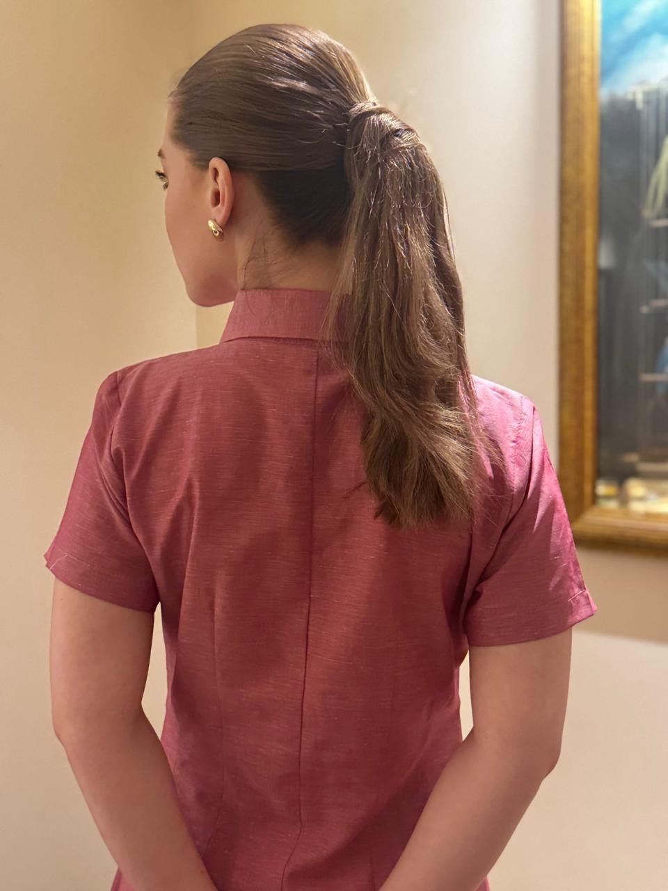 Soft Dusty Rose dress-Italian cotton - Image 2
