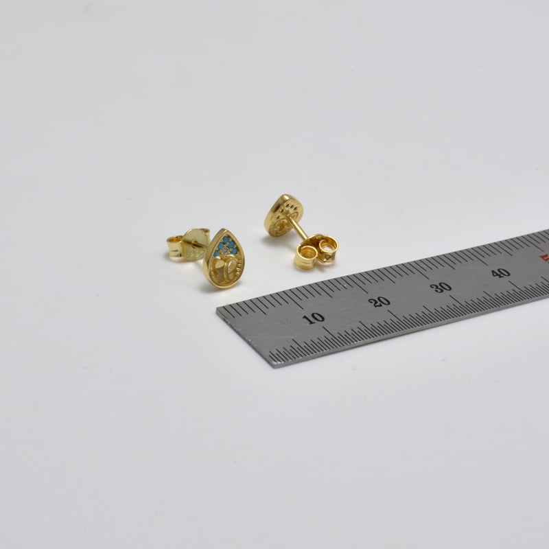 حلق ايطالي ذهب 18 - صورة 2