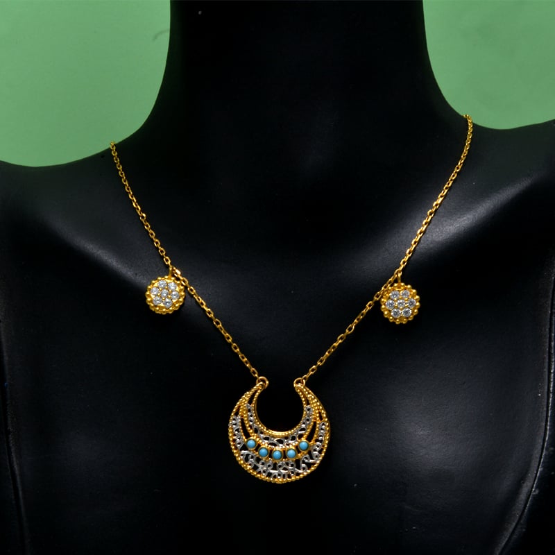 عقد منارات جواهر ذهب 21 - صورة 2