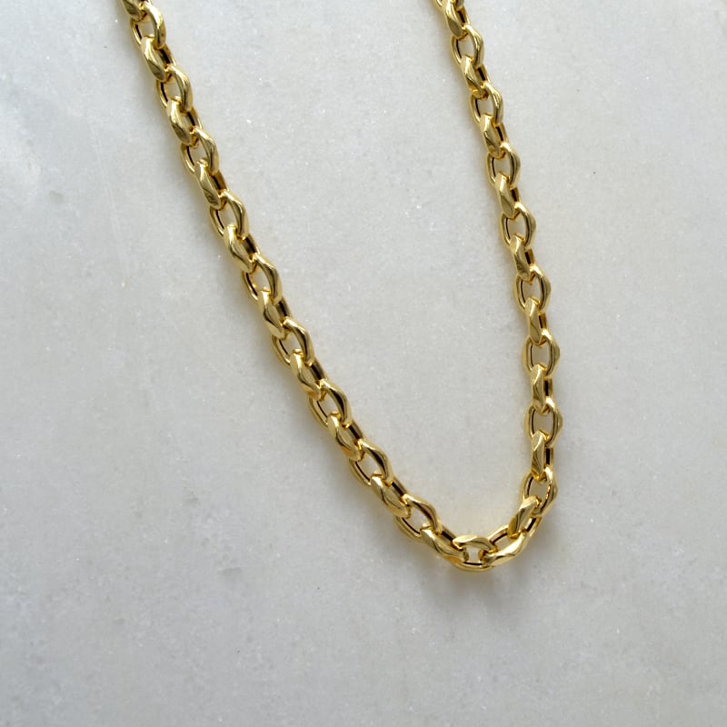 عقد جنزير ذهب 18 - صورة 1