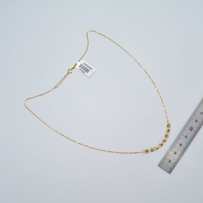عقد ايطالي ذهب 18 - صورة 2