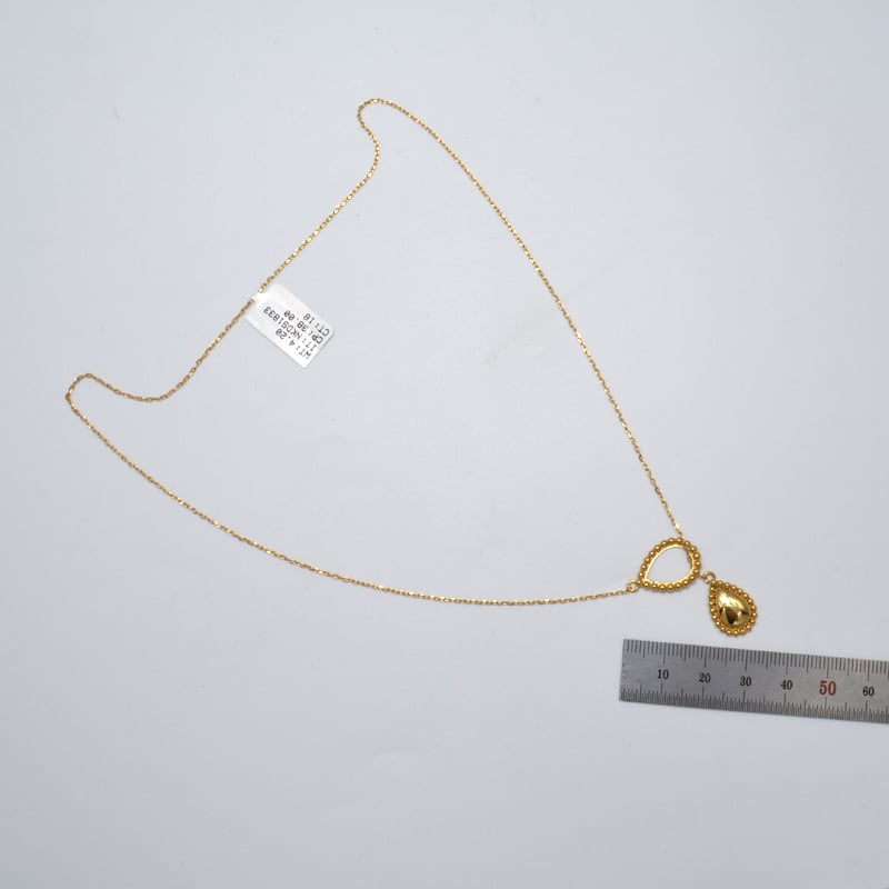 عقد ايطالي ذهب 18 - صورة 2