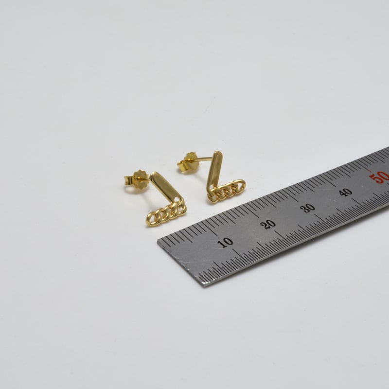 حلق ايطالي ذهب 18 - صورة 2