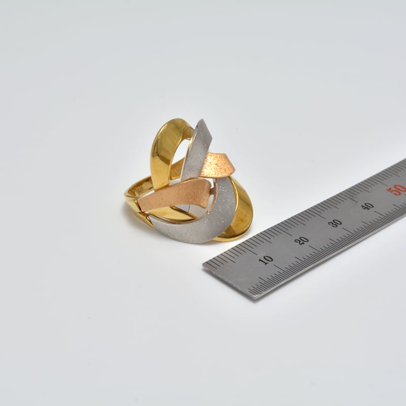 خاتم اريا ذهب 18 - صورة 2